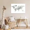 MuchoWow® Poster Weltkarte - Zitat - Grau 90x60 cm - Produktbild-Vorschau 7