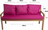 Cuscini per panchina da giardino Rosa| Seduta 160x60x7 + Anteprima dell’immagine prodotto 3