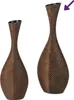 Bodenvase 70 cm - Flaschenvase in Holzoptik mit Kunststein Produktbild-Vorschau 9