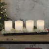 Bougies en cire LED 'May', set de 4, blanc Voir les images du produit 12