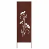A decorative metal panel with a floral design, likely for garden use. Produktbild-Vorschau