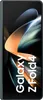 A Samsung Galaxy Z Fold 4 phone is shown in a vertical, front-facing view against a dark, abstract background. Anteprima dell’immagine prodotto