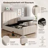 Merax Kinderbett Polsterbett 90x200cm mit hydraulisches Produktbild-Vorschau 2
