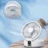 Tischventilator mit Fernbedienung 3 Geschwindigkeiten LED Produktbild-Vorschau 6