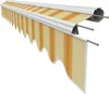 Leudus Markisenstoff mit Volant für 3,5x3m Markisen Produktbild-Vorschau 1