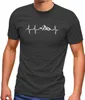 Herren T-Shirt Berge Wandern Herzschlag Puls EGK Geschenk Produktbild-Vorschau 1