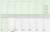 Glocken 5072521506 Querkalender 316x106cm gn 1W/2S Anteprima dell’immagine prodotto 1