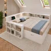 Flieks Jugendbett 140x190cm mit Regal und Staufächern, Produktbild-Vorschau 2