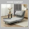 HOMCOM Canapé-lit 2-en-1, fauteuil-lit, matelas pliant, lit Voir les images du produit 6