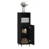 vidaXL Armadietto da bagno nero 30x30x100 cm materiale a Anteprima dell’immagine prodotto 4