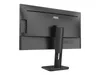 The back view of a black AOC computer monitor on a white background. Voir les images du produit