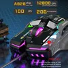 A gaming mouse with RGB lighting and technical specifications displayed. Produktbild-Vorschau