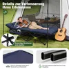 Sekey Tragbares Feldbett mit Matratze, Feldbett Klappbett Produktbild-Vorschau 4