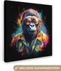 MuchoWow® - Leinwandbilder - Graffiti - Sommer - Affe - Produktbild-Vorschau 1
