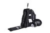 A black riding boot bag with boots, a helmet, and other accessories laid out on a white background. Anteprima dell’immagine prodotto