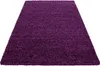 Teppich Wohnzimmer Hochflor Lila 120x170 Rechteck Unicolor Produktbild-Vorschau 1