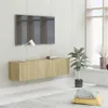 vidaXL Armoire TV Chêne Sonoma 120x30x30 cm Bois composite Voir les images du produit 2