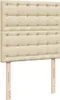Hochwertig Ottoman-Bett mit Matratze Creme 90x200 cm Stoff Produktbild-Vorschau 8