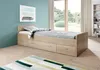 Bradford Modernes Einzelbett mit 3X Schubkästen 90 x 200 cm Produktbild-Vorschau 2