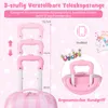 COSTWAY 2tlg Kinderkoffer + Rucksack, Kindertrolley aus Produktbild-Vorschau 4