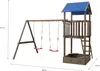 Holzspielplatz mit Schaukel und Sandkasten – Spielturm Produktbild-Vorschau 3
