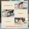 HOMCOM 2-in-1 Ottomane Sitzhocker inklusive Stauraum, Produktbild-Vorschau 7