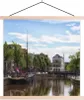 MuchoWow® Textilposter Groningen - Segelboot - Grachtenhaus Produktbild-Vorschau 1
