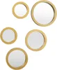 HowHomely | Wandspiegel - Spiegel - gold - 5er Set - Produktbild-Vorschau 1