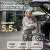 ELONEO Carbon Rollator faltbar und leicht mit Sitz, Produktbild-Vorschau 3