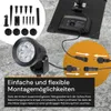 ENOVALITE LED Solar-Gartenstrahler 200 lm warmweiß schwarz Produktbild-Vorschau 4