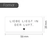 50er-Set Seifenblasen-Aufkleber Hochzeit Herz - Liebe in Produktbild-Vorschau 2