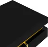 A close-up, angled view of a black coffee table with a gold accent. Náhled obrázku produktu