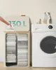 SONGMICS Koš na prádlo s víkem, 130 l, vyjímatelný sáček na Náhled obrázku produktu 2