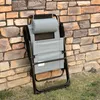 Outsunny 2er-Set Klappstuhl klappbarer Gartenstuhl mit Produktbild-Vorschau 7