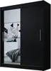 Easy4You D1 150 cm Schwarz Schiebetüren Kleiderschrank Produktbild-Vorschau 1