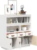vidaXL Deska barowa biała 100x40x108,5 cm lite drewno Podgląd zdjęcia produktu 5