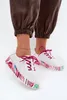 Leder Damenhalbschuhe mit Musterplattform Fuchsia Femela 40 Produktbild-Vorschau 3