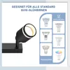 ZMH LED stropný reflektor, 6-žiarový, čierny, GU10, otočné Náhľad obrázku produktu 2