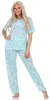 Damen Pyjama zweiteiliger Schlafanzug Pyjama-Set,  Produktbild-Vorschau 1