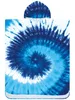 Badeponcho Bademantel mit Wirbel Muster Damen Herren 145x80 Produktbild-Vorschau 1