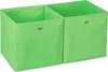 Lot de 4 boîtes de rangement en tissu, carrées, pour Voir les images du produit 1