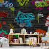 Vlies Fototapete - Graffiti wall 400x280 cm Streetart Produktbild-Vorschau 1