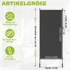 YRHome Vertikalmarkise 120 × 310 cm Markise Balkon Terrasse Produktbild-Vorschau 2