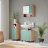 Mobiletto bagno Vicco Agasta Verde menta 30 x 87.2 cm, Anteprima dell’immagine prodotto 4