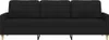 vidaXL 3-osobowa sofa czarna 210 cm tkanina Podgląd zdjęcia produktu 4
