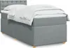 Boxspringbett mit Matratze Hellgrau 90x190 cm Stoff Produktbild-Vorschau 2
