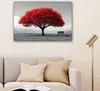 Leinwand Bilder 90x60 cm - Lebensbaum - Rot - Natur - Produktbild-Vorschau 6
