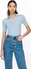 ONLY Geripptes Poloshirt Einfarbiges Kurzarm T-Shirt Produktbild-Vorschau 5