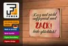 Holzschild Spruch 18x12cm nicht aufgepasst und glücklich Produktbild-Vorschau 3