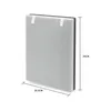 A product shot of an air filter with dimensions indicated. Produktbild-Vorschau